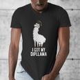 LLama Graduation I Got My Dipllama Cute Llama Men's V-Neck T-Shirt