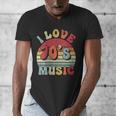 I Love 70's Music Retro Style Nostalgia Cassette 1970s Party Men's V-Neck T-Shirt