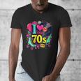 I Love The 70s Vintage Cassette Roller Vinyl Nostalgia 70s Men's V-Neck T-Shirt