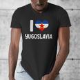 I Love Yugoslavia Proud Yugoslav Nostalgia Saying Men's V-Neck T-Shirt I Love Yugoslavia Proud Yugoslav Nostalgia Saying Men's V-Neck T-Shirt