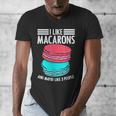Macaroons Dessert Antisocial Introvert Pastries Food Lover Men's V-Neck T-Shirt