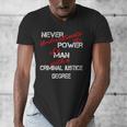 Man Criminal Justice Degree Graduation Or Career Men's V-Neck T-Shirt