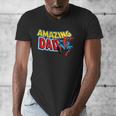 Marvel Spider-Man Amazing Dad Comic Book Father's Day Men's V-Neck T-Shirt Marvel Spider-Man Amazing Dad Comic Book Father's Day Men's V-Neck T-Shirt