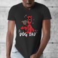 Marvel Super Heroes Pets Deadpool Loves Dogpool Dog Dad Men's V-Neck T-Shirt