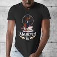 Mastered It Black Girl Masters Degree Graduation Black Queen Men's V-Neck T-Shirt