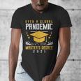 Master's Degree 2021 Master Graduation Graduate Men's V-Neck T-Shirt
