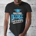 Master's Degree Graduation Masters Degree Survivor Men's V-Neck T-Shirt