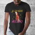 By Any Means Necessary Graduation HBCU Educated Girl Men's V-Neck T-Shirt