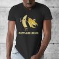 Medium Mature Banana Banana Real School Graduation Celebrations Men's V-Neck T-Shirt