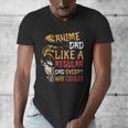 Men Anime Father's Day Anime Dad Except Way Cooler Men's V-Neck T-Shirt