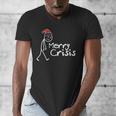 Merry Crisis Christmas Introvert Men's V-Neck T-Shirt Merry Crisis Christmas Introvert Men's V-Neck T-Shirt
