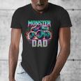Monster Truck Dad Monster Truck Are My Jam Truck Lovers Men's V-Neck T-Shirt