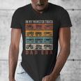 In My Monster Trucks Dad Era Matching Family Truck Lovers Men's V-Neck T-Shirt