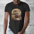 Nerdy Bearded Dragon Glasses Book Reading Men's V-Neck T-Shirt Nerdy Bearded Dragon Glasses Book Reading Men's V-Neck T-Shirt