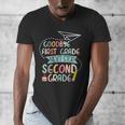 Next Stop 2nd Grade 1st First Grade Graduation Last Day Men's V-Neck T-Shirt