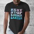 Next Stop Kindergarten Groovy Graduation Last Day Of School Men's V-Neck T-Shirt