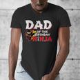 Ninja Birthday Party Dad Of The Birthday Ninja Small Men's V-Neck T-Shirt