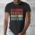 No People Only Cats Introvert Men's V-Neck T-Shirt