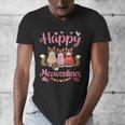 Norwegian Forest Cat Happy Meowentines Valentine Dad Mom Men's V-Neck T-Shirt Norwegian Forest Cat Happy Meowentines Valentine Dad Mom Men's V-Neck T-Shirt