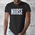 Nurse Glitch Aesthetic Graduation Nurse Glitch Graphic Art Men's V-Neck T-Shirt