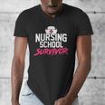 Nursing School Survivor Shirt Graduation Party Tee Men's V-Neck T-Shirt