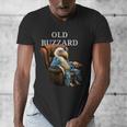 Old Buzzard Bird Old Man Grandpa Recliner Dads Joke Men's V-Neck T-Shirt