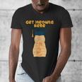 Orange Tabby Cat Graduation Distressed Shirt For Grads For Men Women Girls Kids Men's V-Neck T-Shirt