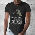 Outdoor Introvert Vibes Weekend Climber Men's V-Neck T-Shirt Outdoor Introvert Vibes Weekend Climber Men's V-Neck T-Shirt