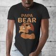Papa Bear Bears Animal Pun Lover Dad Father Daddy Father's Men's V-Neck T-Shirt Papa Bear Bears Animal Pun Lover Dad Father Daddy Father's Men's V-Neck T-Shirt