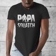 Papa Squatch For Dad Sasquatch Fathers Day Men's V-Neck T-Shirt