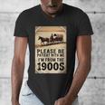 Be Patient With Me I'm From The 1900s Birthday Retirement Men's V-Neck T-Shirt