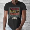 I Paused My Game To Graduate Gamer Graduation Men Boys Men's V-Neck T-Shirt