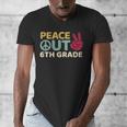 Peace Out 6th Grade Graduation Last Day Of School Men's V-Neck T-Shirt