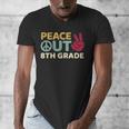 Peace Out 8th Grade Graduation Last Day Of School Men's V-Neck T-Shirt