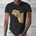 Peking Duck Peeking Chef Graduation Farm Duck Lover Men's V-Neck T-Shirt