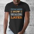 Perfume Making Now Minimal Socializing Introvert Vintage Men's V-Neck T-Shirt