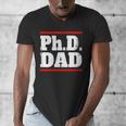 PHD DAD Shirt Doctorate Graduation Fathers Day Men's V-Neck T-Shirt