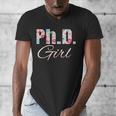PhD Girl Doctorate Degree Graduation Women Her Psychology Men's V-Neck T-Shirt