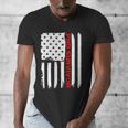PhD Survivor Graduation American Flag Shirt Degree Tee Women Kids Men Men's V-Neck T-Shirt