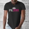 PhDiva PHD Student Graduation Degree Med Law School Men's V-Neck T-Shirt