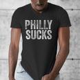 PHILLY SUCKS Philadelphia Hate City Gag Humor Dad Men's V-Neck T-Shirt