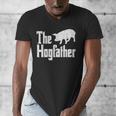 Pig The Hogfather Hog Dad Fathers Day Parody Papa Men Men's V-Neck T-Shirt