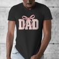 Pink Bow Dad Dad Life Best Dad Ever Father's Day Tees Men's V-Neck T-Shirt