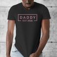 Pink Daddy Est 2026 Logo Father 2026 Loading New Dad 2026 Men's V-Neck T-Shirt