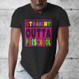 Pink STRAIGHT OUTTA Preschool PRE-K Graduation Men's V-Neck T-Shirt