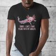 I Have Plans With My Axolotl Salamander Introvert Men's V-Neck T-Shirt I Have Plans With My Axolotl Salamander Introvert Men's V-Neck T-Shirt