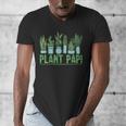 Plant Papi Daddy Father Gardener Gardening Father’s Day Men's V-Neck T-Shirt