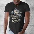 Please Chew Quieter Introvert Christmas Bird Lover Men's V-Neck T-Shirt