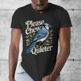 Please Chew Quieter Introvert Christmas Bird Watcher Men's V-Neck T-Shirt Please Chew Quieter Introvert Christmas Bird Watcher Men's V-Neck T-Shirt