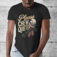 Please Chew Quieter Introverts Casual Everyday Men's V-Neck T-Shirt Please Chew Quieter Introverts Casual Everyday Men's V-Neck T-Shirt